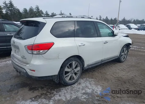 2014 Nissan Pathfinder Platinum from USA, damaged, VIN 5N1AR2MM8EC680640